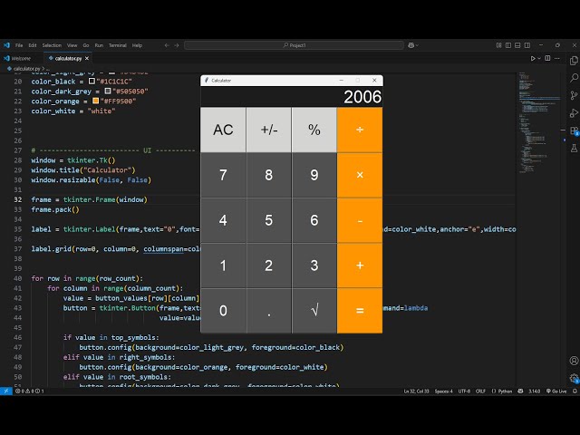 GUI Calculator in Python