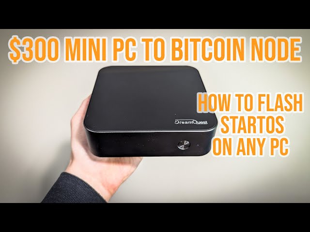 $300 DIY Mini PC Bitcoin Node | How to install StartOS
