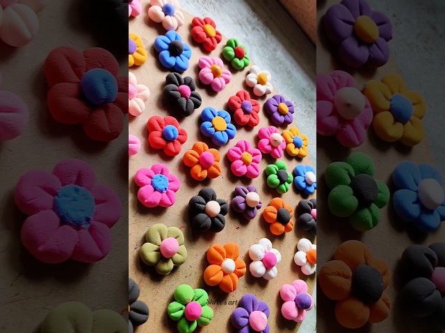 super clay flower making / super clay craft ideas #clayart #superclay #craft #shortvideo