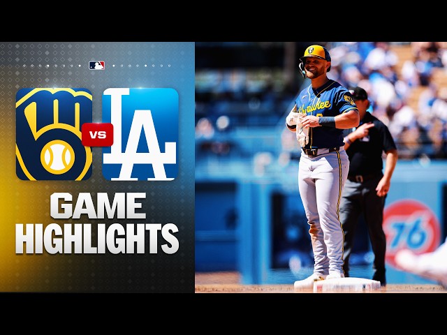 Brewers vs. Dodgers Game Highlights (8/16/26) | MLB Highlights