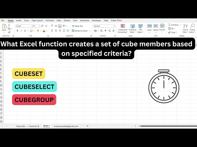 #260 - Excel formula question and answer