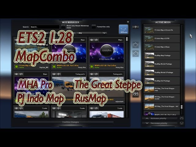 ETS2 1.28 | MHAPro EU v1.28 (Map Combo) | Download & Install