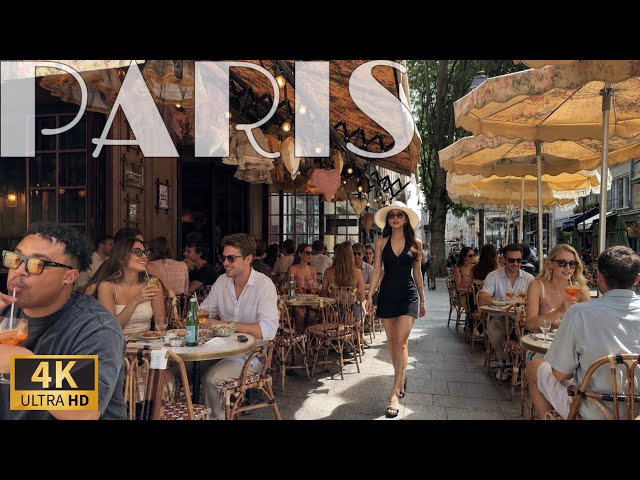 🇫🇷Paris 4K HDR] Paris Walking Tour 4K | Iconic Cafés Street & Hidden Restaurant 20/August/2026