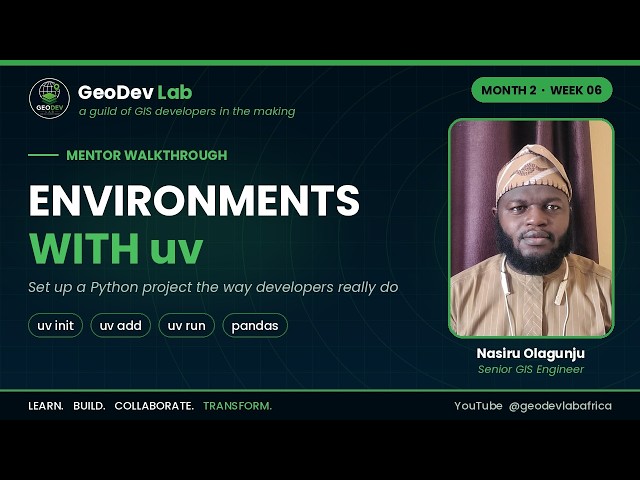 Python Environments and Project Setup with uv: A Clean Start for Every Project | Week 6