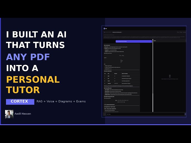 Cortex AI-powered study platform withinteractive tutor with voice chat, diagrams, quizzes, and exams