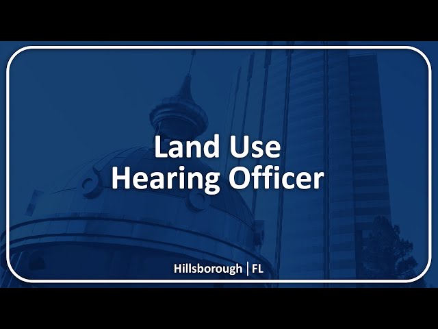 Land Use Hearing Officer - 08.10.26
