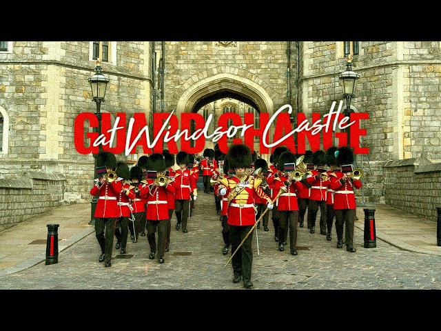 Front Row at the Changing of the Guard | Windsor Castle England VR180