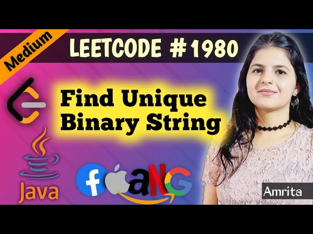 Find Unique Binary String | Leetcode 1980