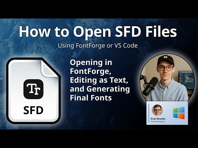 How to Open SFD Files (FontForge Spline Font Database)
