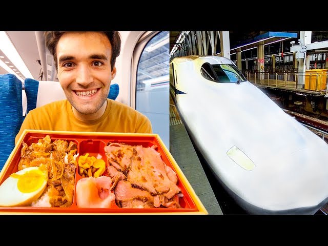 Living On Bento Boxes In Japan For 24 Hours: Shinkansen Bullet Train Experience!