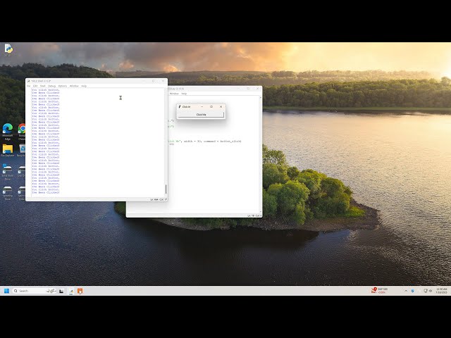Button GUI Example In Python