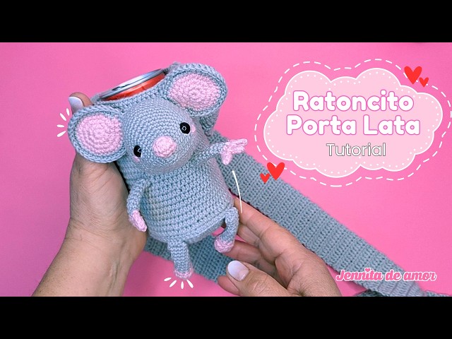 Little Mouse Can Holder Video Tutorial-Pattern English-Spanish