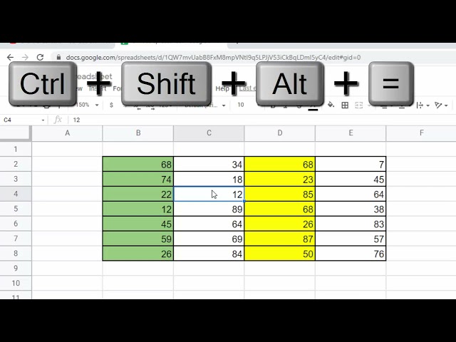 Insert cell row or column using short cut key only in  Google sheet@COMPUTEREXCELSOLUTION