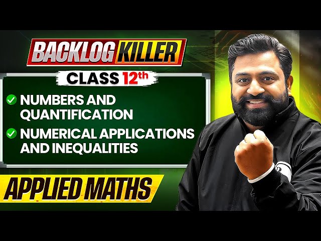 Class 12 Applied Maths | Commerce Backlog Killer🔥| Parishram Batch 2026
