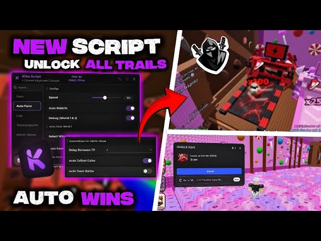 🔥+1 Speed Keyboard Escape KEYLESS Script- UNLOCK ALL TREADMILLS, AUTO FARM, INFINITY TRAIL & MORE🏆