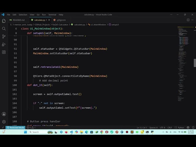 ساخت ماشین حساب با Python و PyQt5 | اولین پروژه GUI من 🚀