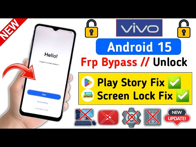 All Vivo Android 15 Google Account FRP Bypass Without PC✅ - Fix Screen Lock Was Already Changed |