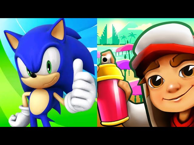 Sonic Dash VS  Subway Surfers Gameplay IOS Android