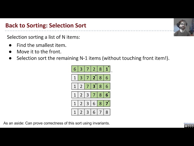 [Testing, Video 4] How Selection Sort Works