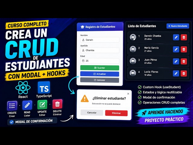 React + TypeScript | CRUD Completo de Estudiantes con Custom Hook
