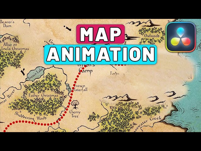 Create a MAP Animation In Davinci Resolve