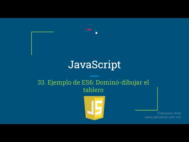 Ejemplo de ES6: Dominó-dibujar el tablero