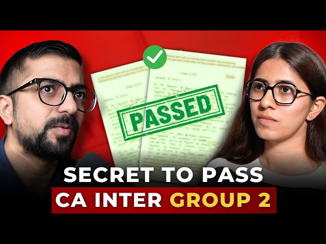 Do this to clear your CA Inter Group 2 in ONE SHOT