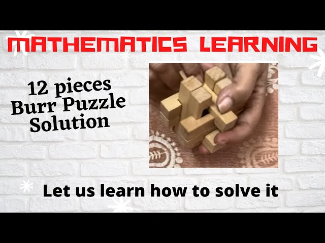 The Rarest 12-piece Burr Puzzle, Solved! | wooden puzzle