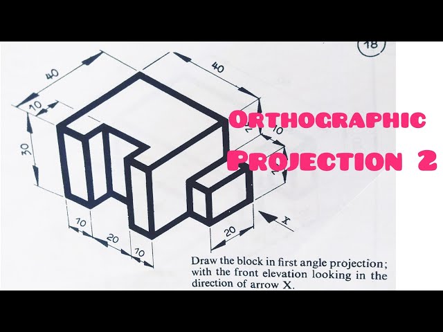 Orthographic projection in | Technical drawing | Engineering drawing