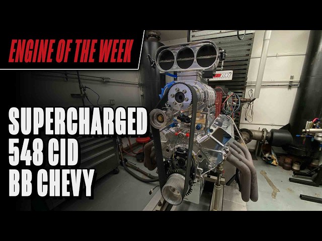 Redline Performance-Built Supercharged 548 cid Big Block Chevy Engine for a Jet Boat
