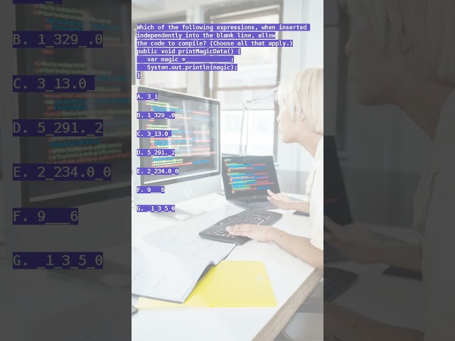 Which of the following expressions, when inserted independently into the blank line, all... #shorts