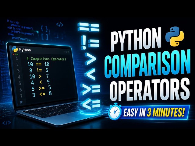 learn comparison operators in python  in 15 minutes in details