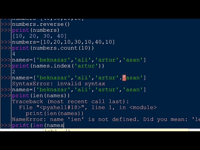 Python #29 - List Methods for Beginners | append, insert, remove, pop & len