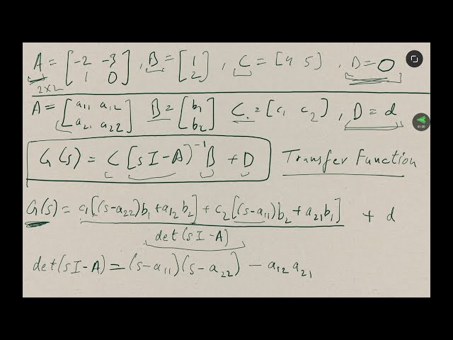 Shortcut to Find Transfer Function from State-Space Model in Seconds! 🚀