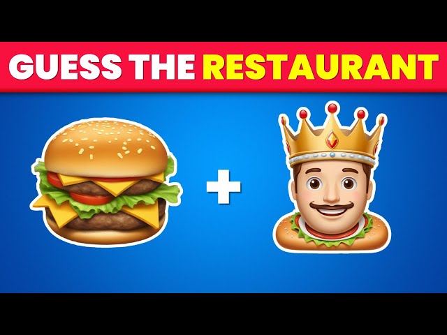 Can You Guess the Fast Food by Emoji? 🍟🍕