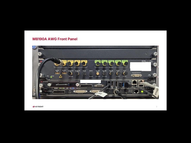 243  Keysight M8190A AWG Sequencer Setup Walkthrough