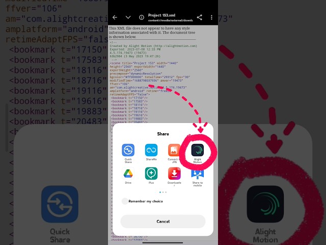How to Import Xml file || How to Download XML File 🔥😵‍💫 #alightmotion #new