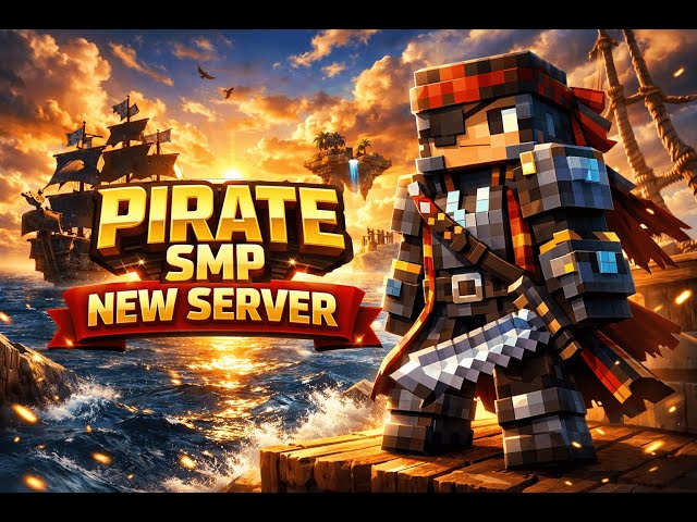 🏴‍☠️ PIRATE SMP DAY 3 LIVE! | Public Java & Bedrock SMP ⚔️🔥 #minecraft  #liveshorts