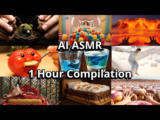 1 Hour of Satisfying AI ASMR | Cloud Cutting, Niche Fruit, Magic Liquid, Which: Pool, Ocean, Bed