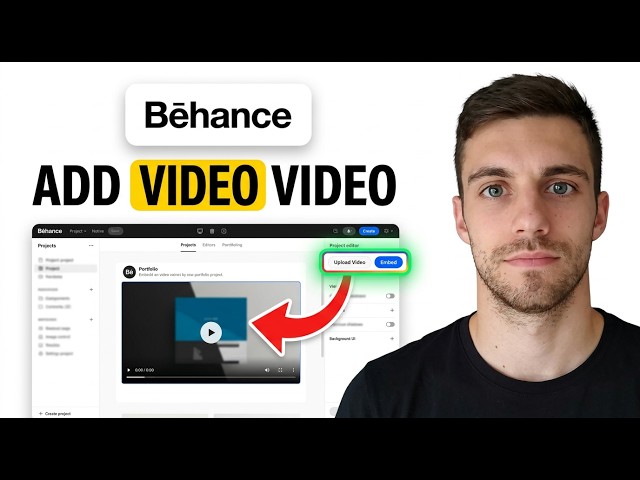 How to Add Video in Behance Portfolio 2026 (Quickly!!!)