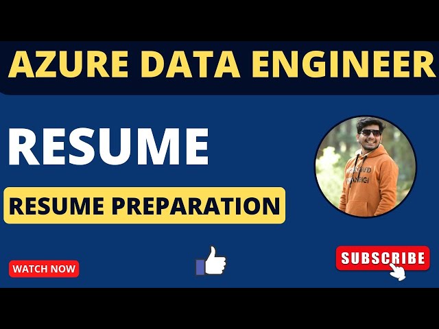 Azure data engineer resume | azure data engineer resume preparation