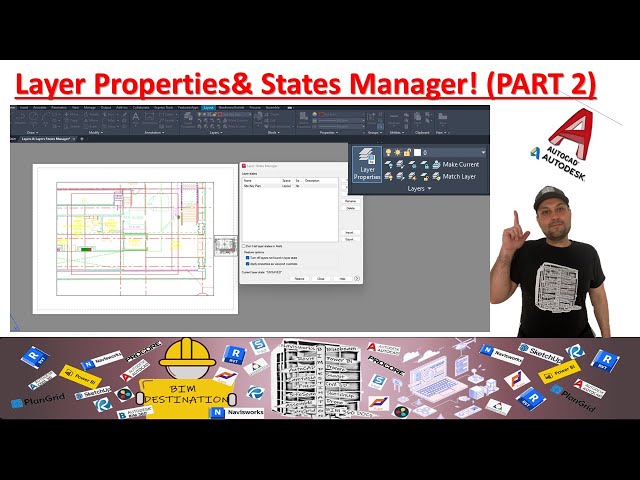 AutoCAD Layer States & Filters Tutorial ⚙️ | Manage XREF Layers & Viewport Colors | Part 2 | BIM-VDC