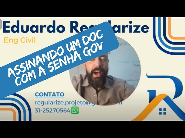 Assinatura de documentos Eletrônicos utilizando a senha Gov
