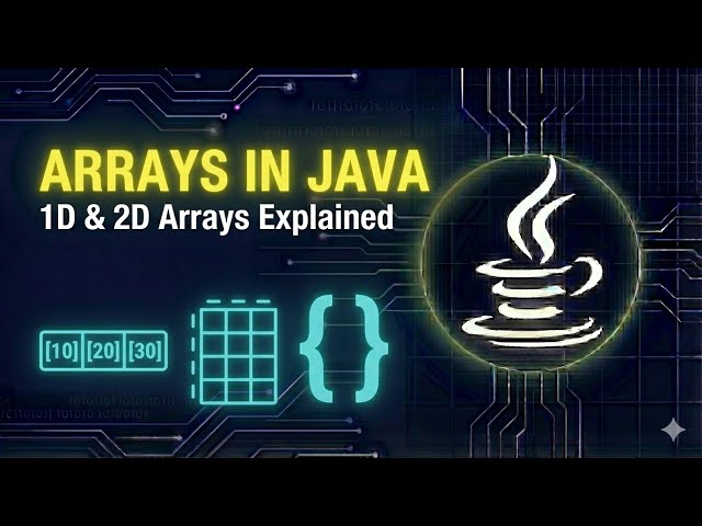 Arrays in Java Explained | 1D & 2D Arrays | Java Tutorial for Beginners (Kannada) #19