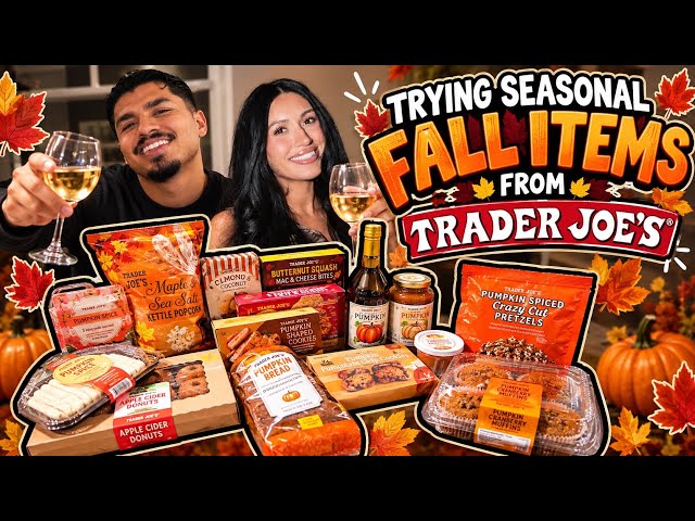 TRYING SEASONAL FALL ITEMS ! *TRADER JOES EDITION*