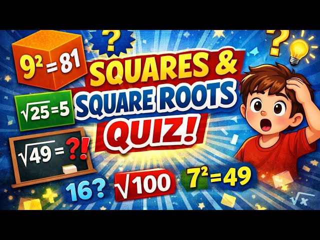 Quiz about Square Roots😱 |Maths|