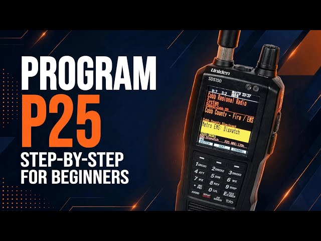 How to Program P25 on the Uniden SDS150 — Complete Beginner's Guide