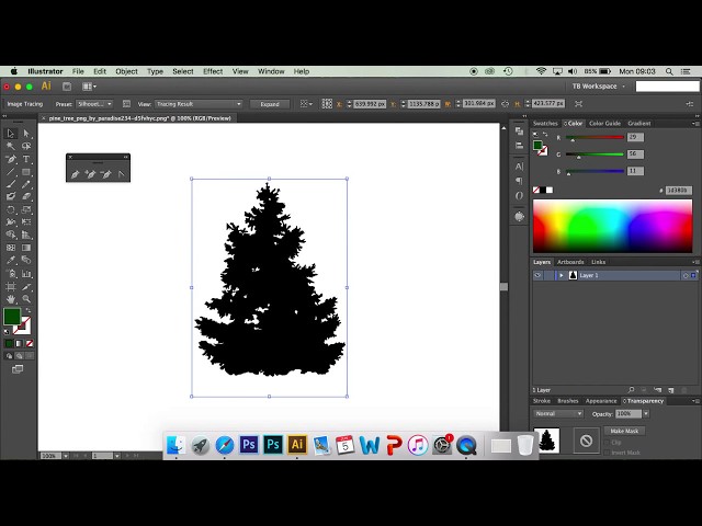 Adobe Illustrator Tutorial: How To Quickly Create a Pine Tree Vector.