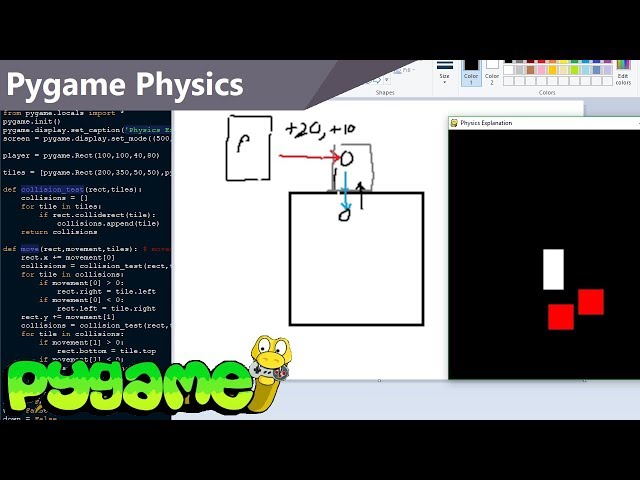 In-depth Pygame Physics Explanation