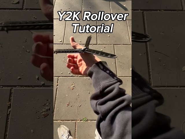 Y2K rollover tutorial #balisong #fyp #tricks #balisongtricks #viral